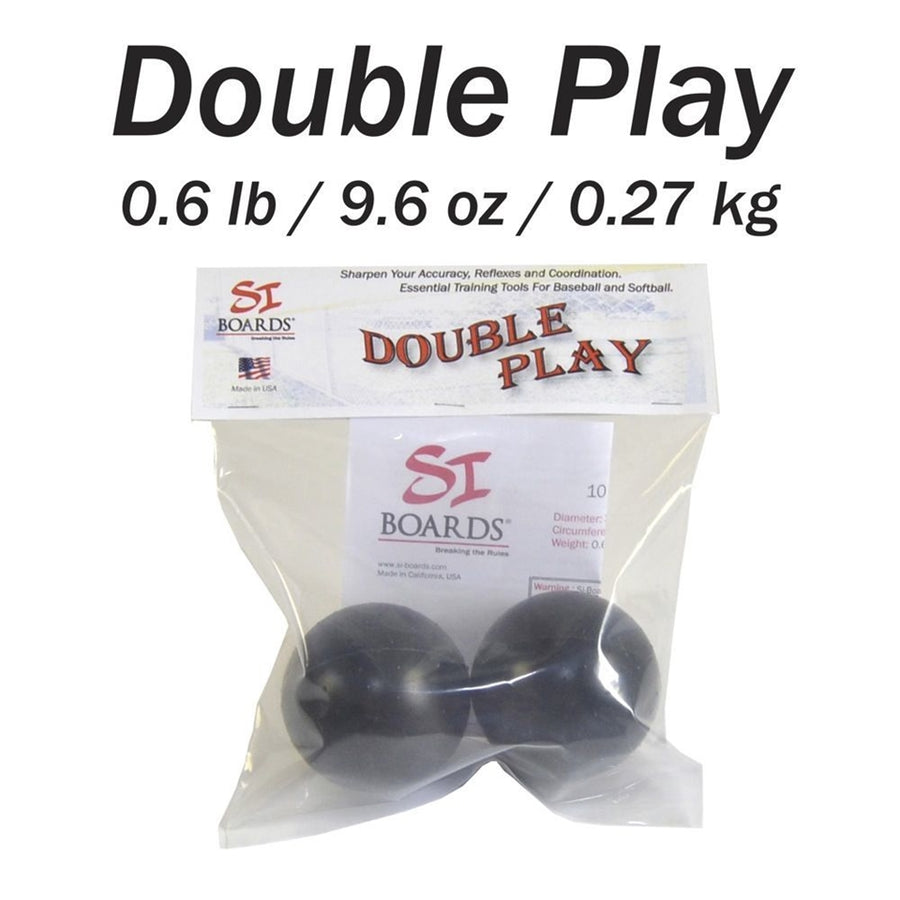 DOUBLE PLAY 3" BALL COMBO | Mini | 0.6 lbs / 9.6 oz / 0.27 kg | Baseball Skills & Trigger Points | Beginner Starter Boards