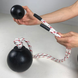 3" INCH ROPE BALL GRIP| For Large Hands, Grip Strength & Unique 2 Hand Holds