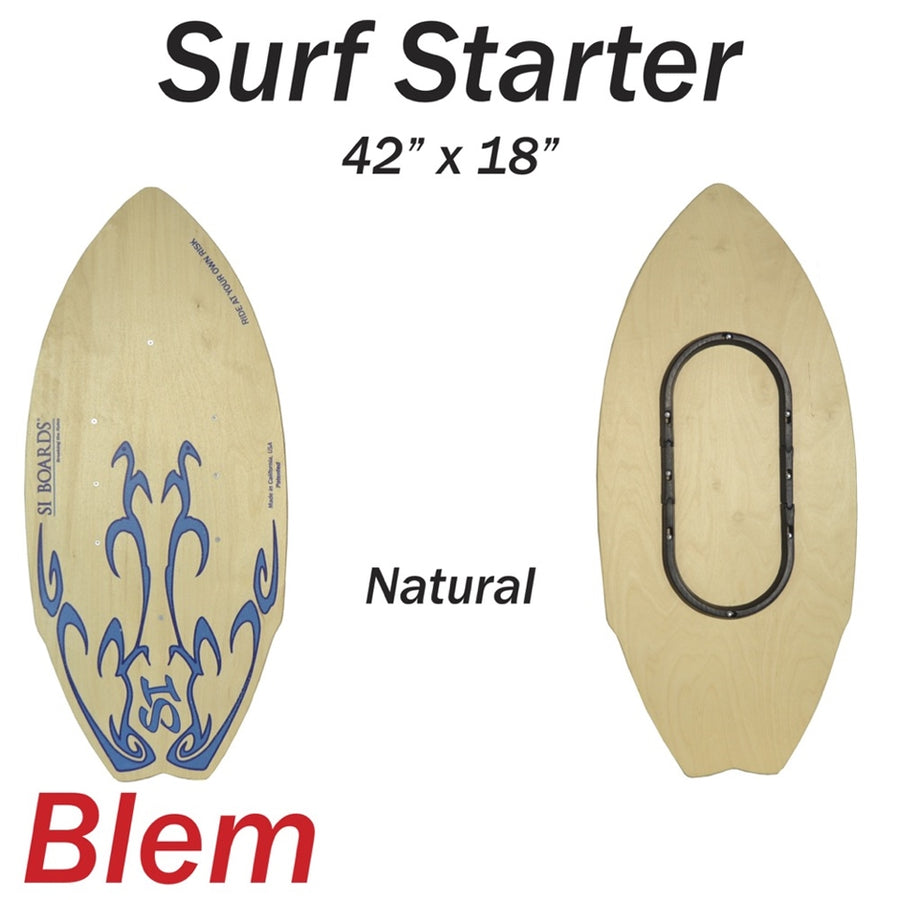 SURF STARTER- Blem | Large Board / Adjustable Rail Hybrid | Economy Starter | 42" x 18"