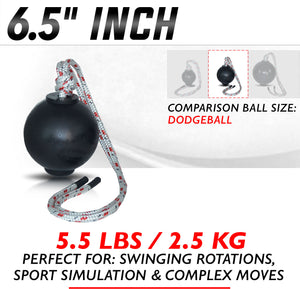 6.5 INCH ROPE BALL | Medium | 5.5 lbs / 2.5 kg | Agility & Speed Strength