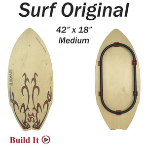 SURF ORIGINAL| Large Board / Medium Rail Hybrid | Original | 42" x 18" | Build Your Package