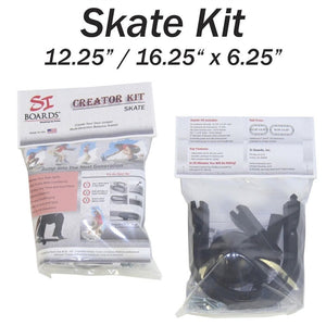 SKATE KIT | DIY Creator Kit | 12.25" - 16.25" x 6.25" Rail | 4" Extensions | 3" Mini Ball | Kids, Small Feet & Agility Boards