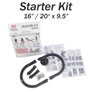 STARTER KIT | DIY Creator Kit | 16" - 20" x 9.5" Rail | 4" Extensions | 3" Mini Ball | Beginners, Families & Starter Sized Boards