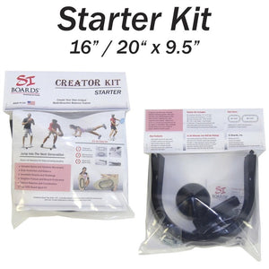 STARTER KIT | DIY Creator Kit | 16" - 20" x 9.5" Rail | 4" Extensions | 3" Mini Ball | Beginners, Families & Starter Sized Boards