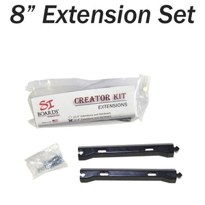 8" INCH EXTENSION KIT | DIY Starter and Skate Kit | Best for Surf, Powder and Freestyle Starter to Keep Rail Centered