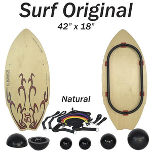 ENDLESS SURF | Large Board / Medium Rail Hybrid | Surf Original | 42" x 18" | 16 in 1 Options