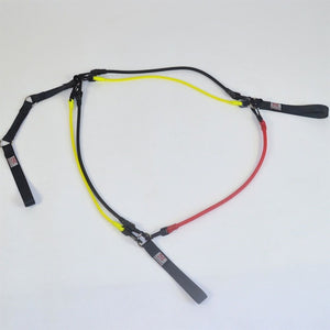 RESISTANCE BAND SYSTEM | (2) Handles, (2) Foot Straps, (2) Long Loop Straps, (6) Resistance Bands & Mesh Bag