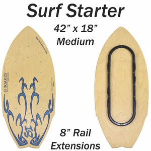 SURF STARTER | Large Board / Adjustable Rail Hybrid | Economy Starter | 42" x 18" | Build Your Package