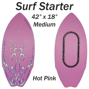SURF STARTER BASIC | Large Board / Adjustable Rail Hybrid | Economy Starter | 42" x 18" | 5 in 1 Options