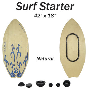 SURF STARTER 7 IN 1 | Large Board / Adjustable Rail Hybrid | Economy Starter | 42" x 18"