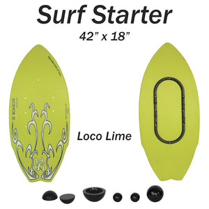 SURF STARTER 7 IN 1 | Large Board / Adjustable Rail Hybrid | Economy Starter | 42" x 18"