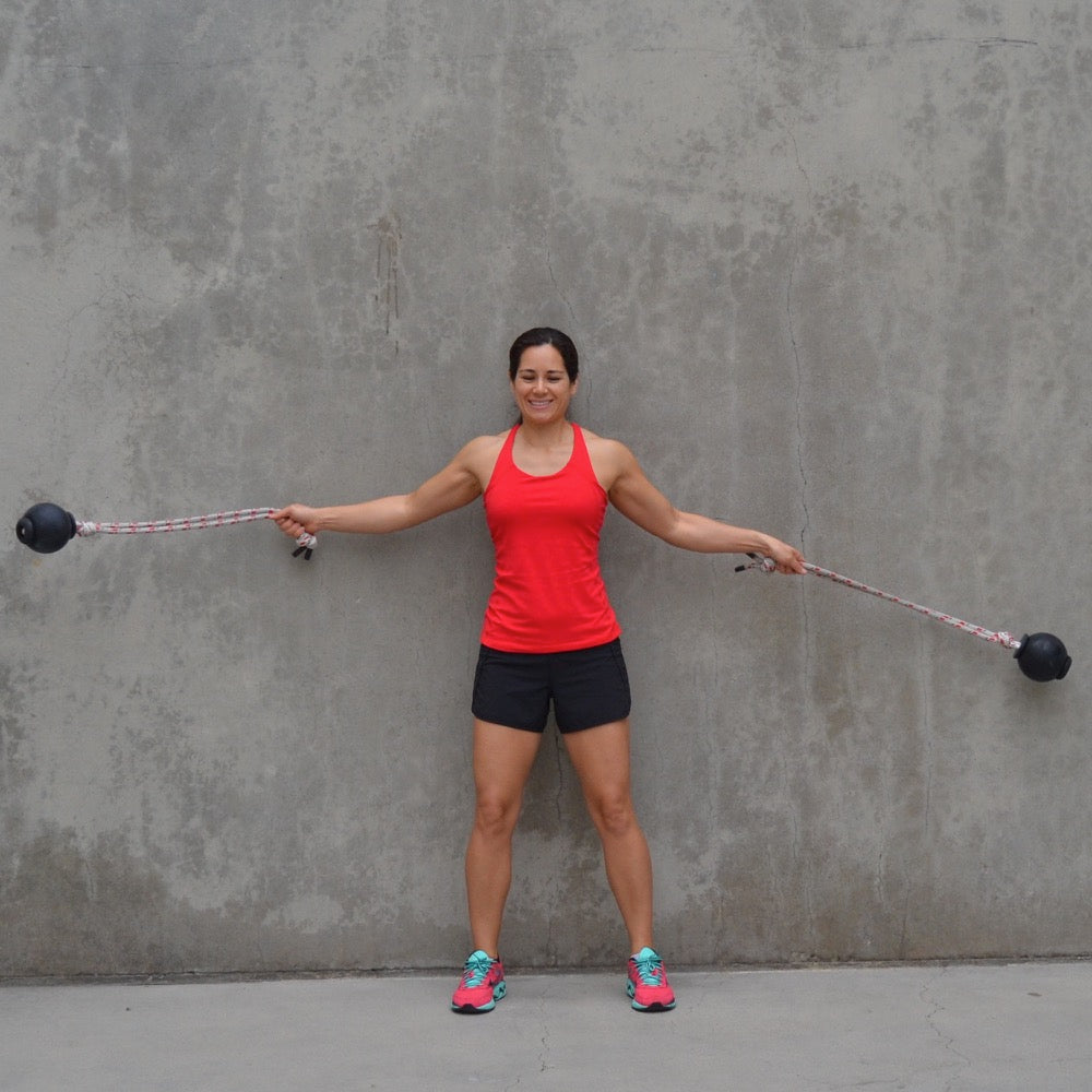 MOBILITY | (2) 5" Rope Balls | Double Shoulder Warm-Up & Endurance