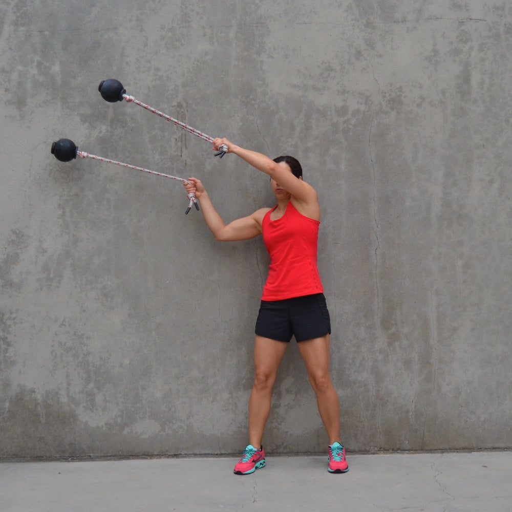 MOBILITY | (2) 5" Rope Balls | Double Shoulder Warm-Up & Endurance