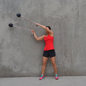 MOBILITY | (2) 5" Rope Balls | Double Shoulder Warm-Up & Endurance