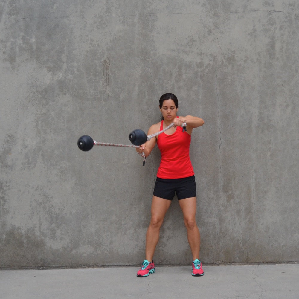 MOBILITY | (2) 5" Rope Balls | Double Shoulder Warm-Up & Endurance