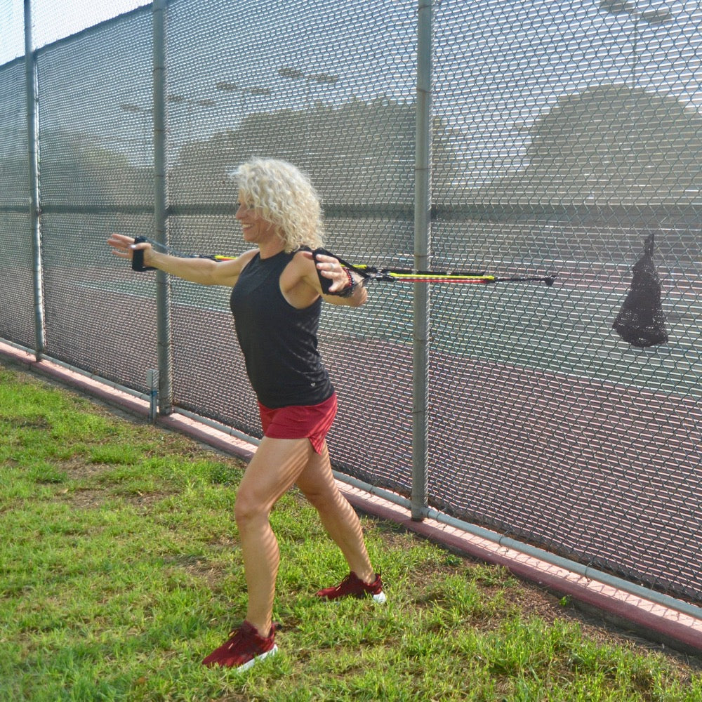 RESISTANCE BAND SYSTEM | (2) Handles, (2) Foot Straps, (2) Long Loop Straps, (6) Resistance Bands & Mesh Bag