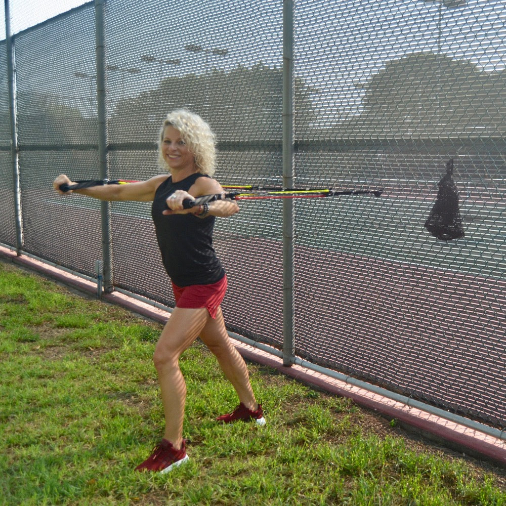 RESISTANCE BAND SYSTEM | (2) Handles, (2) Foot Straps, (2) Long Loop Straps, (6) Resistance Bands & Mesh Bag