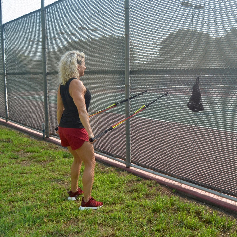 RESISTANCE BAND SYSTEM | (2) Handles, (2) Foot Straps, (2) Long Loop Straps, (6) Resistance Bands & Mesh Bag