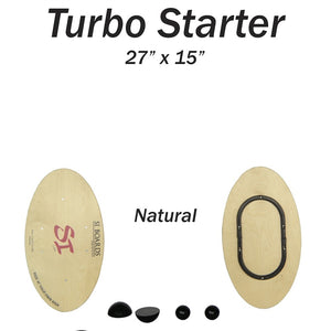 TURBO STARTER 5 IN 1 | Small Board / Adjustable Rail Classic | Economy Starter | 27" x 15" | 5 in 1 Options