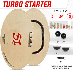 TURBO STARTER 5 IN 1 | Small Board / Adjustable Rail Classic | Economy Starter | 27" x 15" | 5 in 1 Options